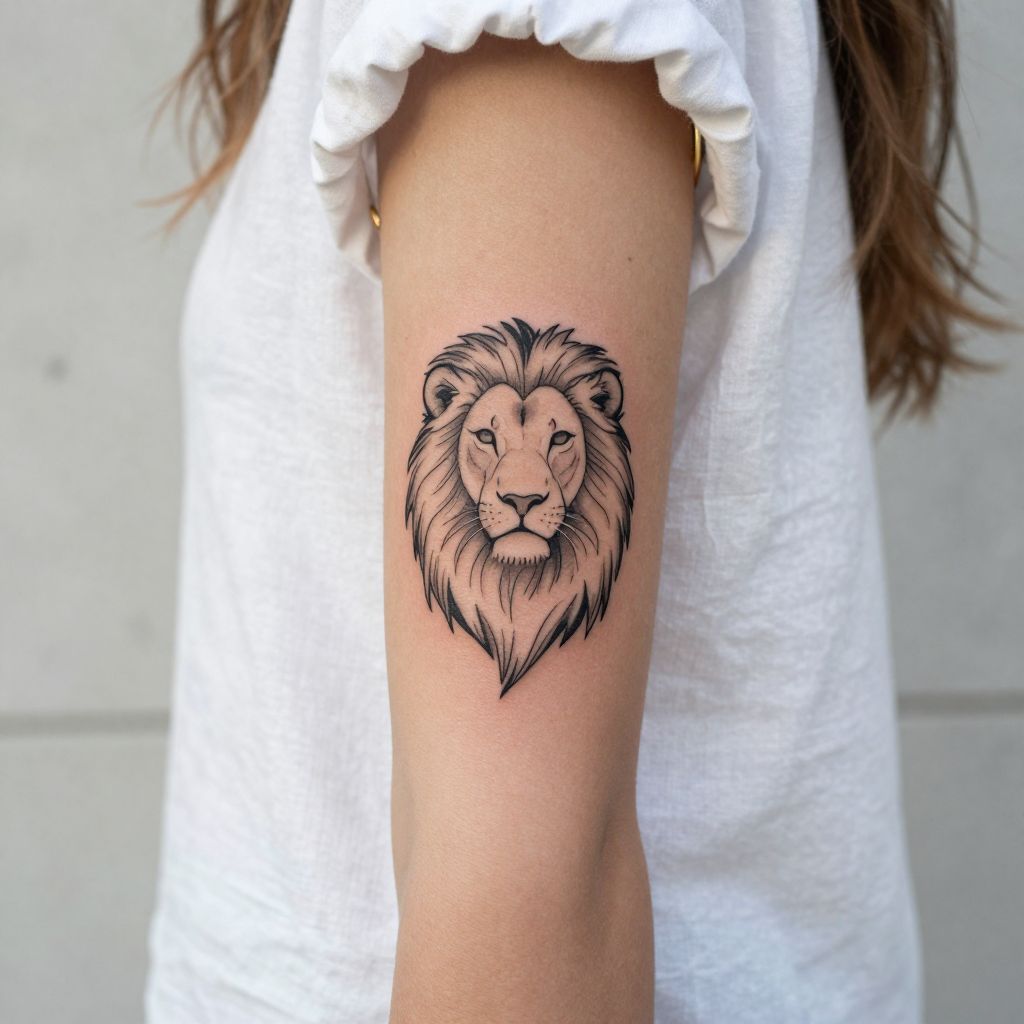 Negative Space Lion