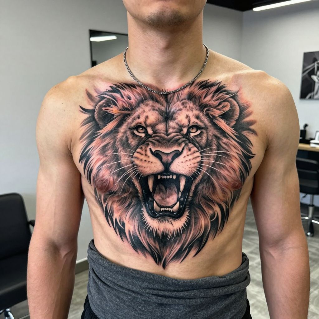 Lion Roaring