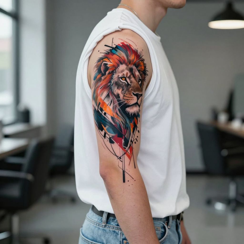 Abstract Lion