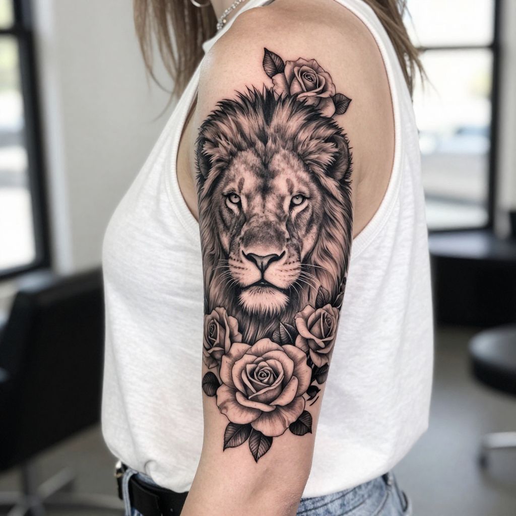 Lion and Rose Combo