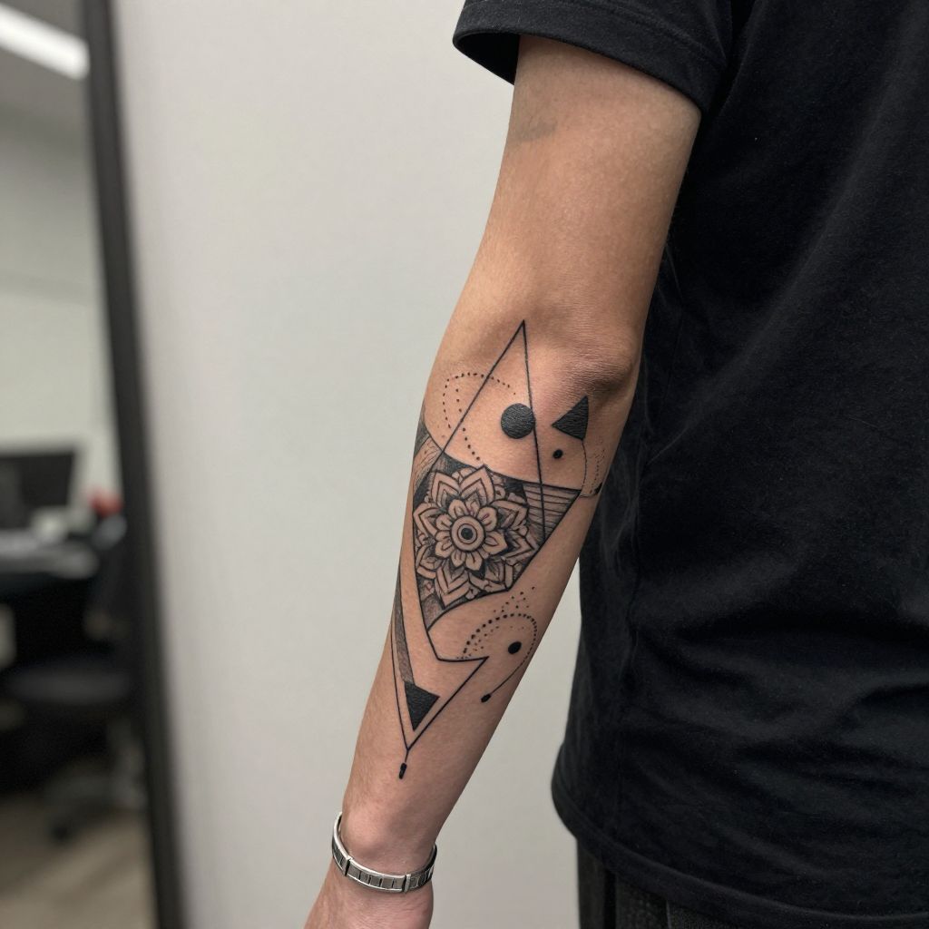 Geometric Forearm Tattoo
