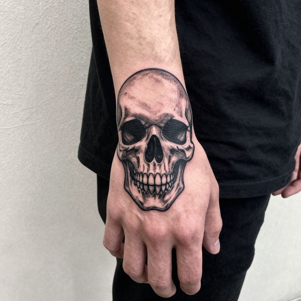Skull Hand Tattoo