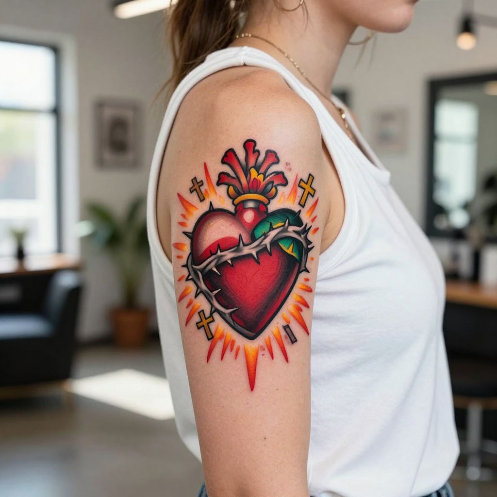 Sacred Heart tattoo