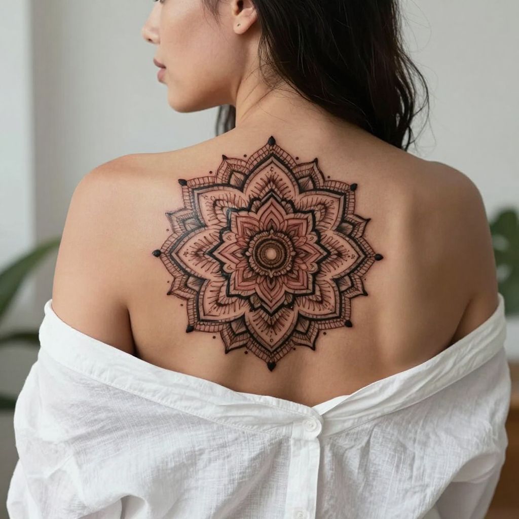 Henna-Inspired Mandala tattoo