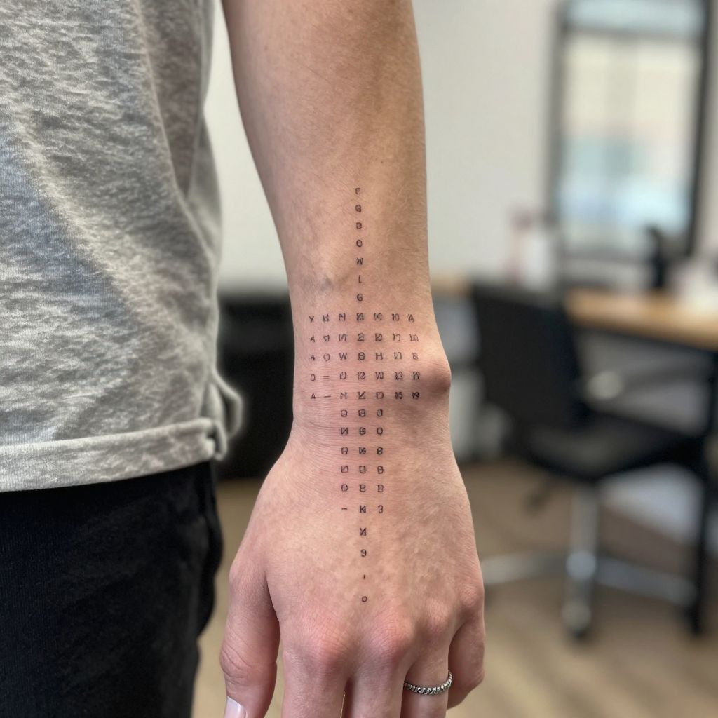 Matching Coordinates tattoo