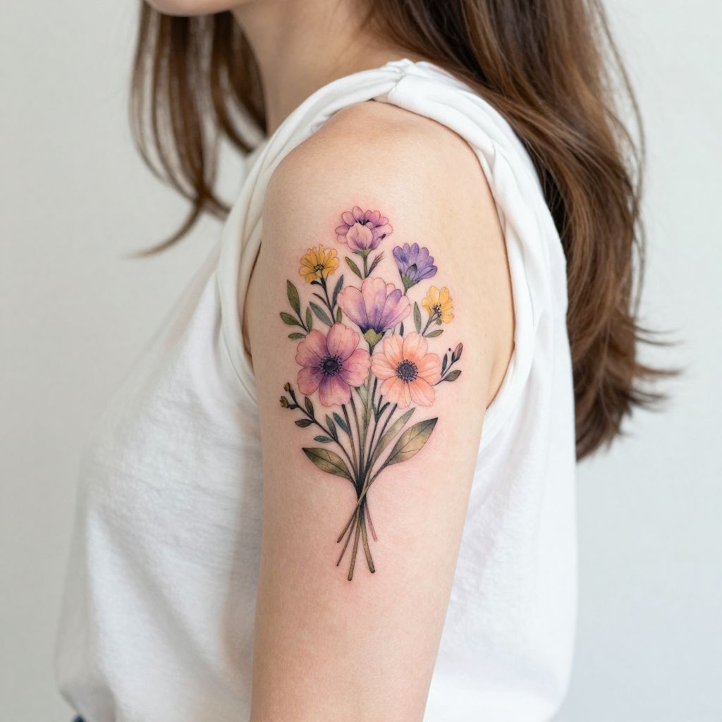 Birth Flower Tattoos