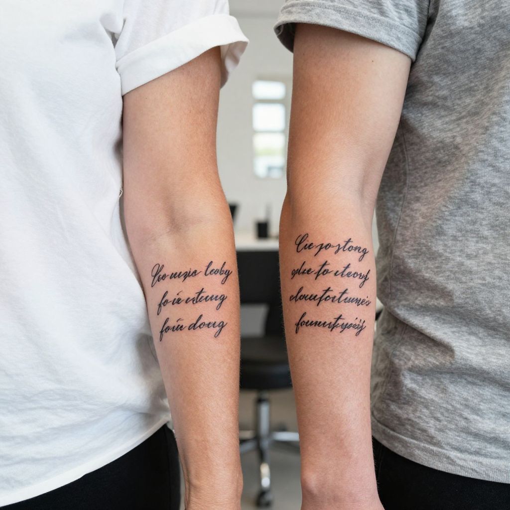Quote Split Tattoo