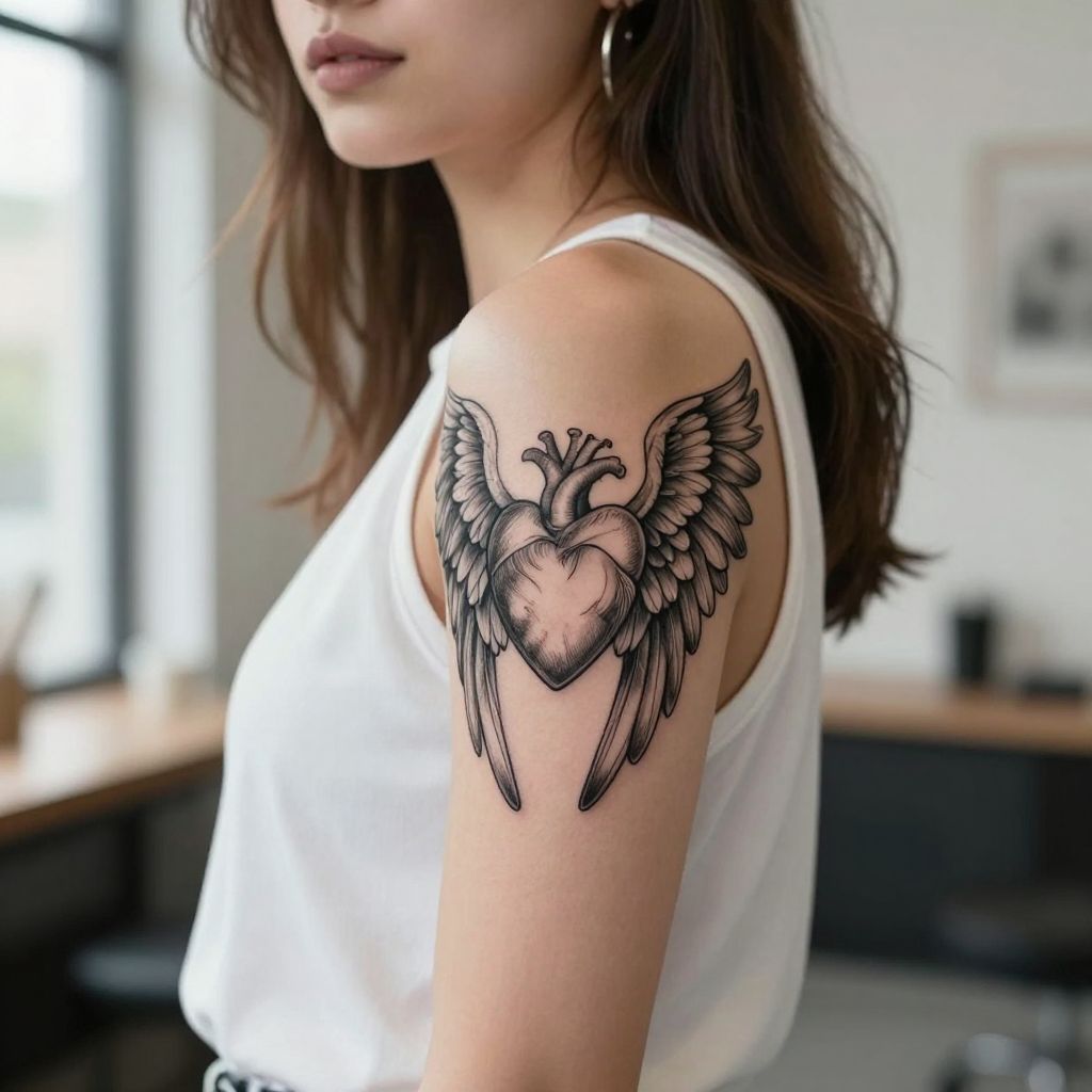 Angel Wings with Heart