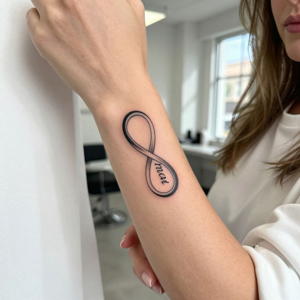 Infinity Symbol with Mom's Name