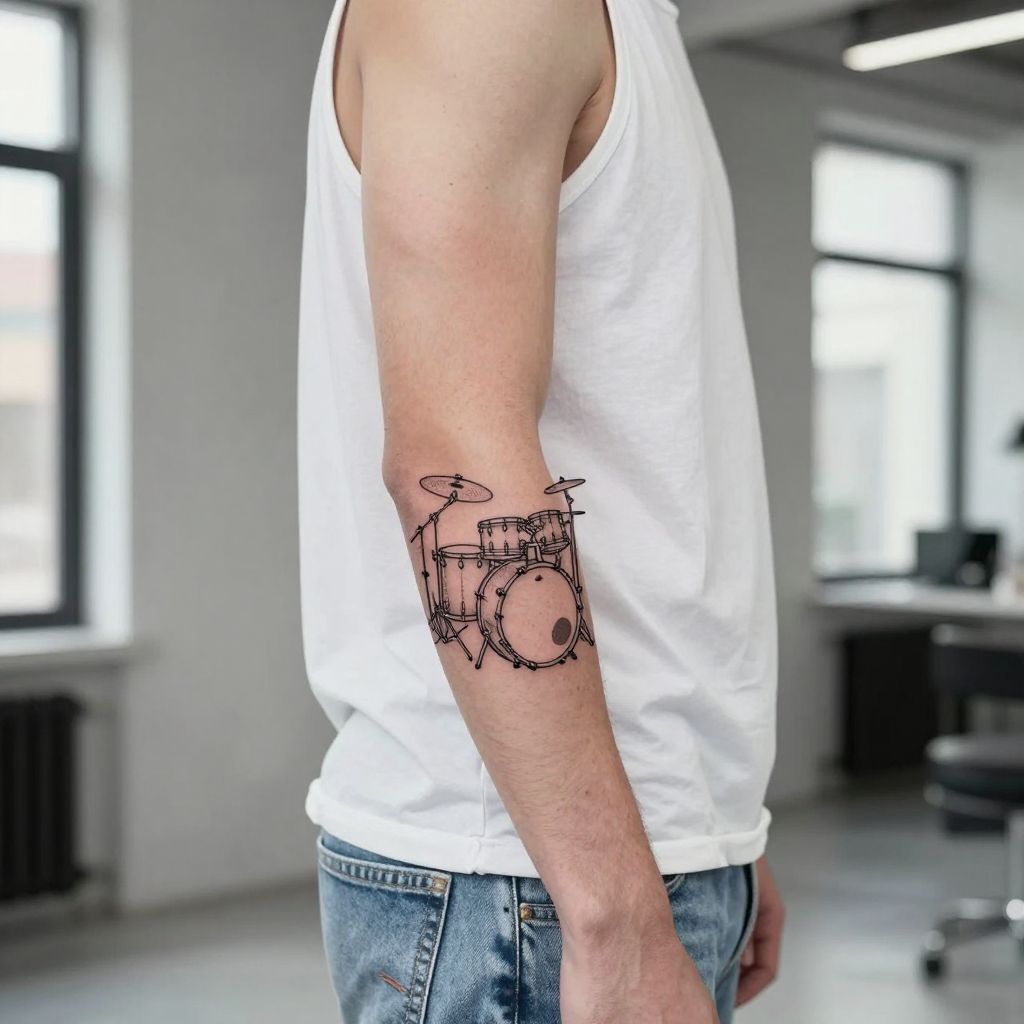 Drum Set Outline