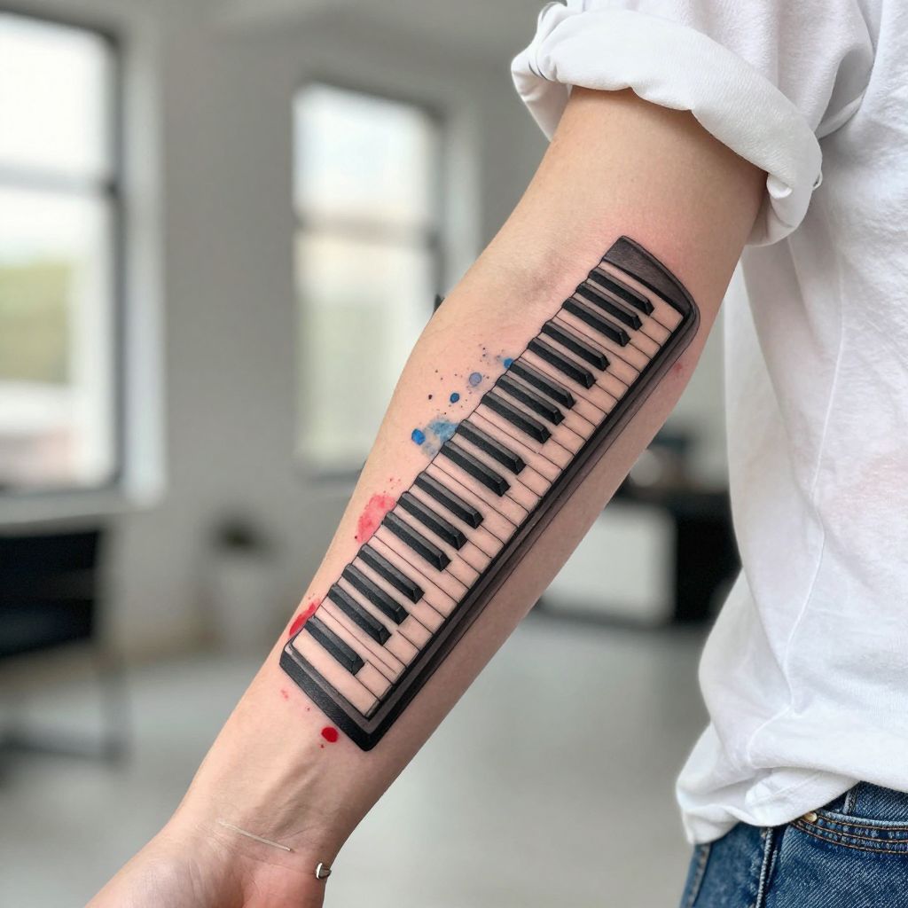 Piano Keys Tattoo