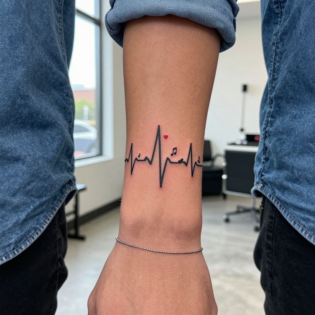 Musical Heartbeat Line