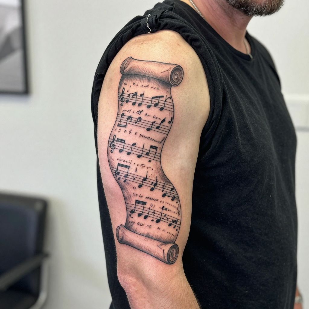 Sheet Music Scroll