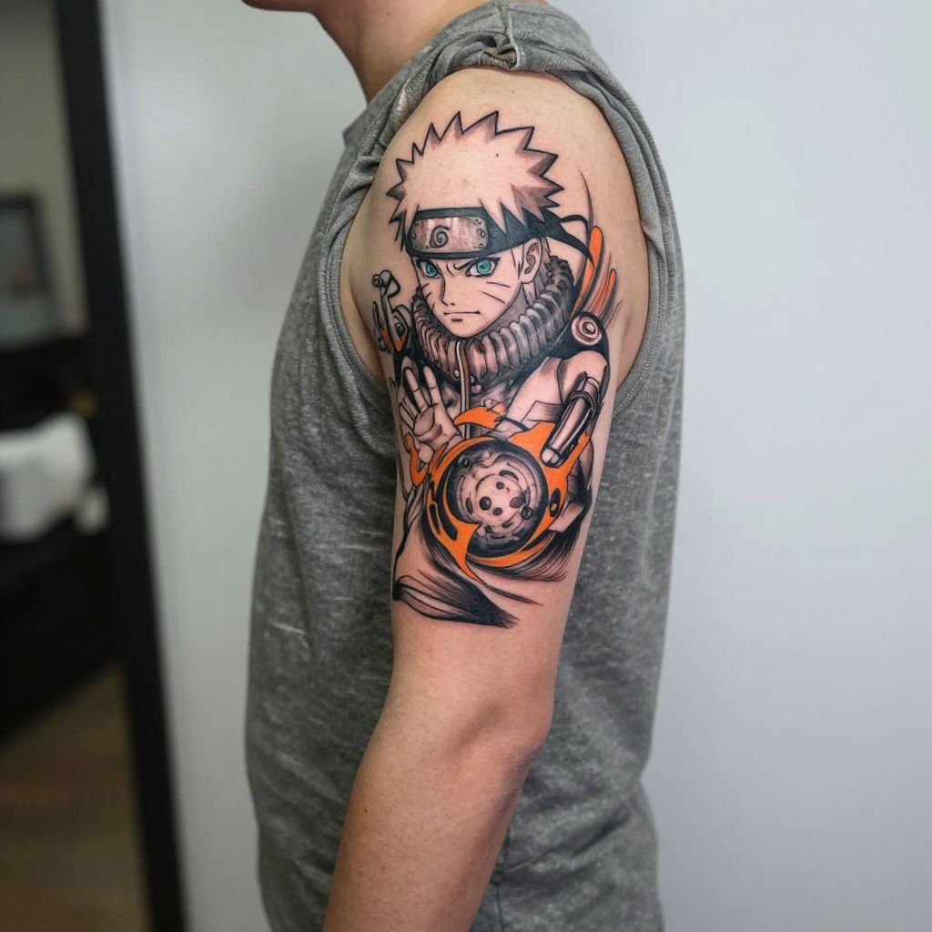 Naruto tattoo ideas - Naruto Uzumaki with Rasengan