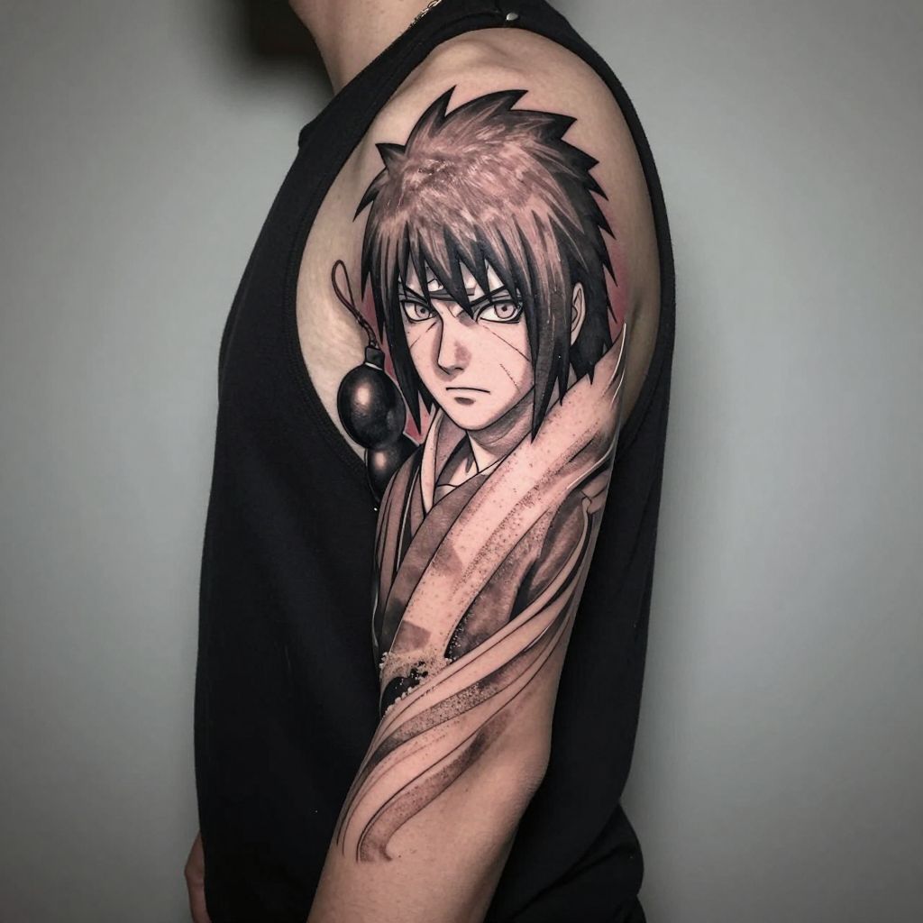 Naruto tattoo ideas - Gaara with Sand Flow
