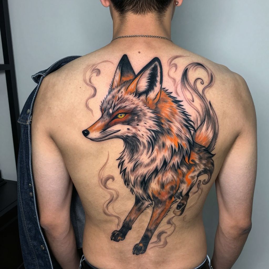Naruto tattoo ideas - Kurama Fox Profile