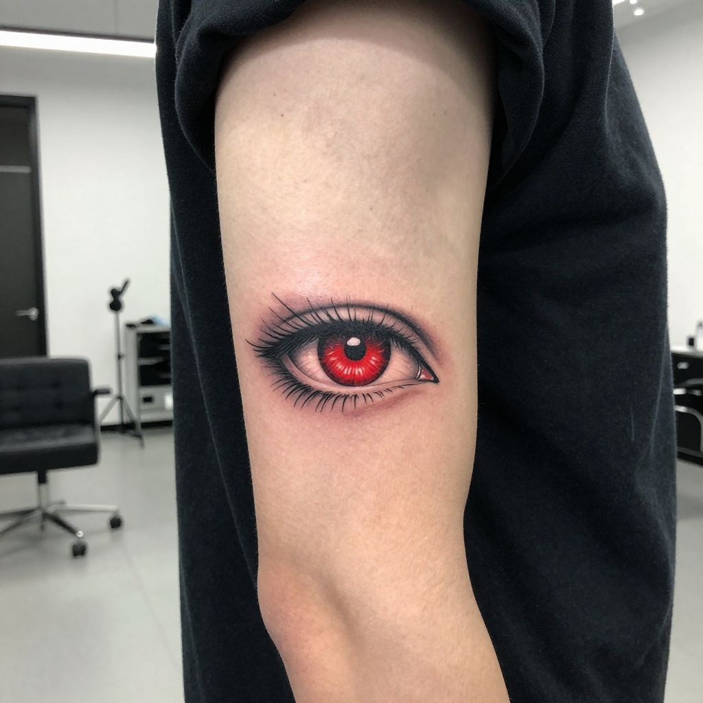 Naruto tattoo ideas - Sharingan Eye Close Up