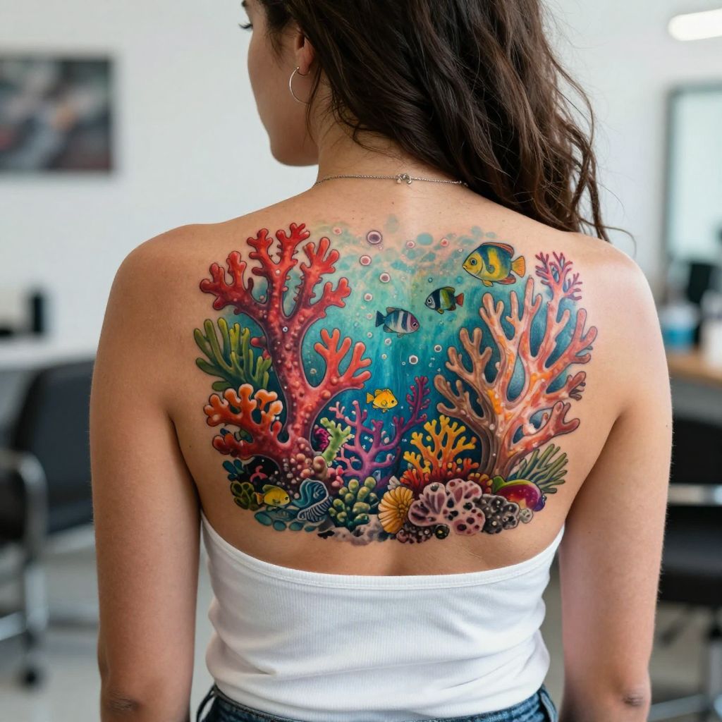 Colorful Coral Reef Scene