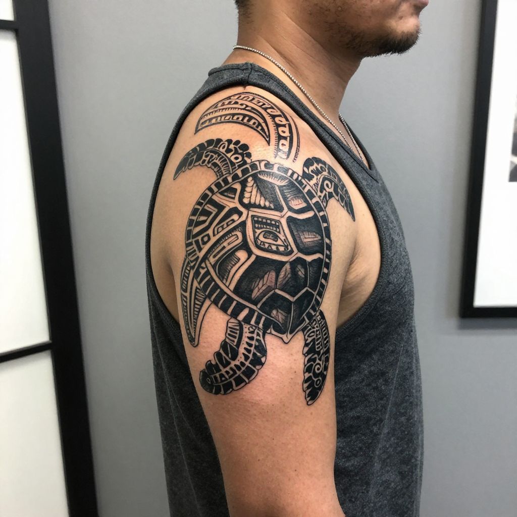 Tribal Ocean Turtle