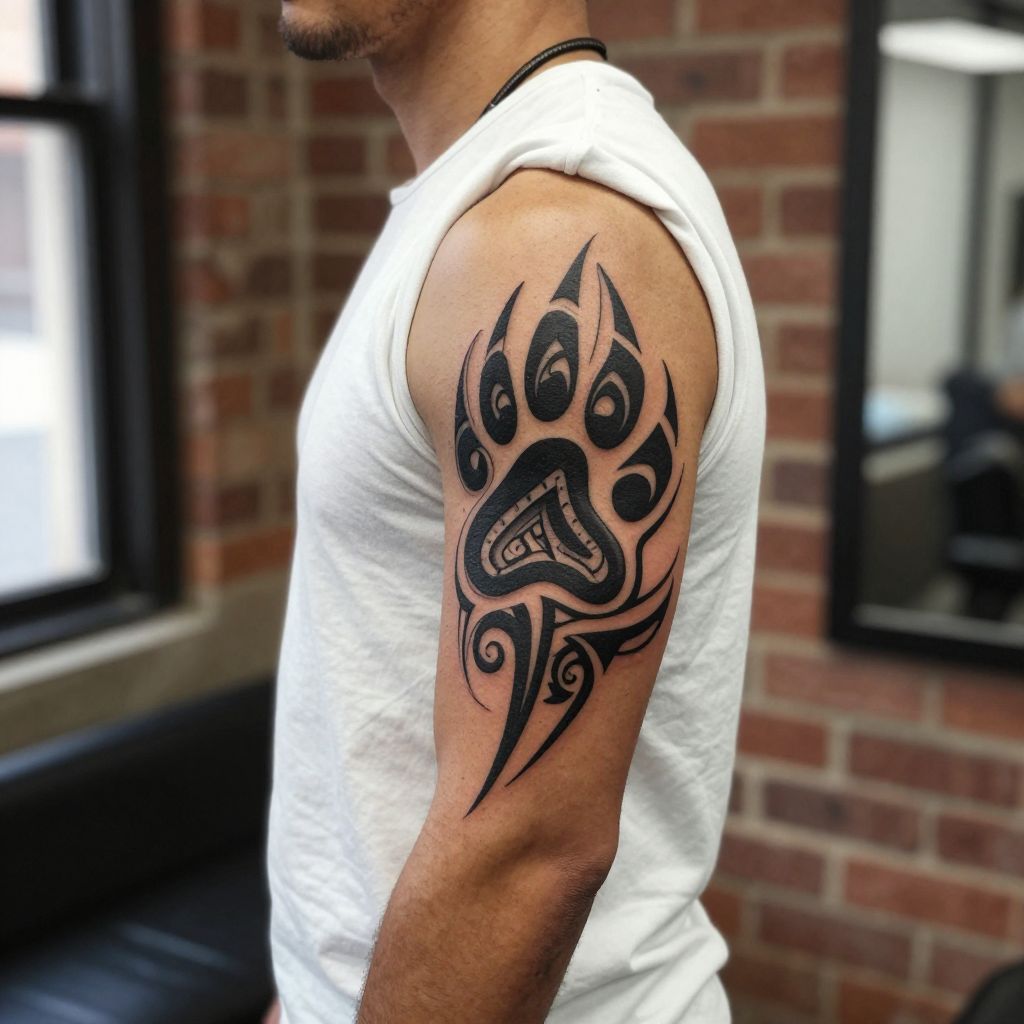 Tribal Paw Print