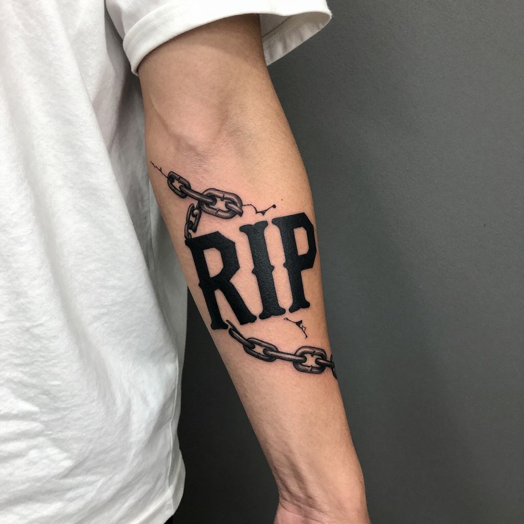 RIP with Broken Chain Links