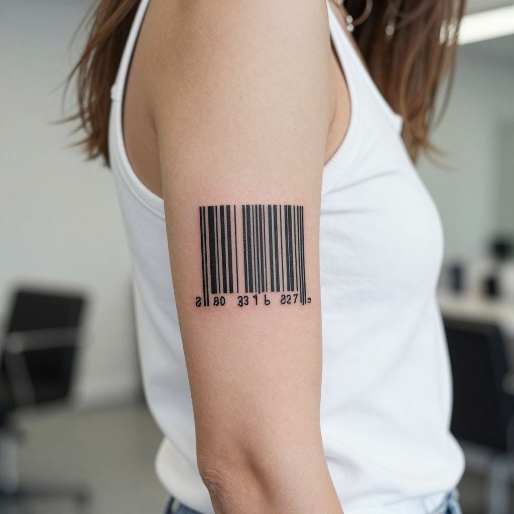 Barcode Symbolizing Life’s Code