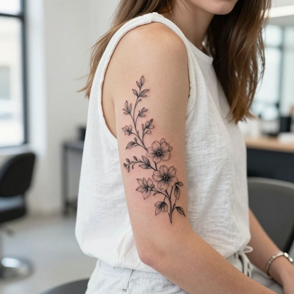 Floral Vine Embrace