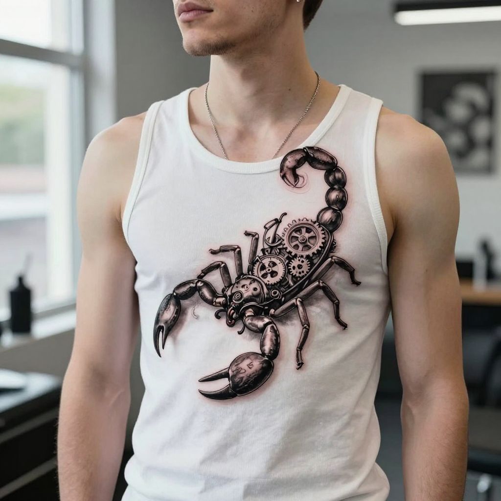 Scorpion with Clock Elements