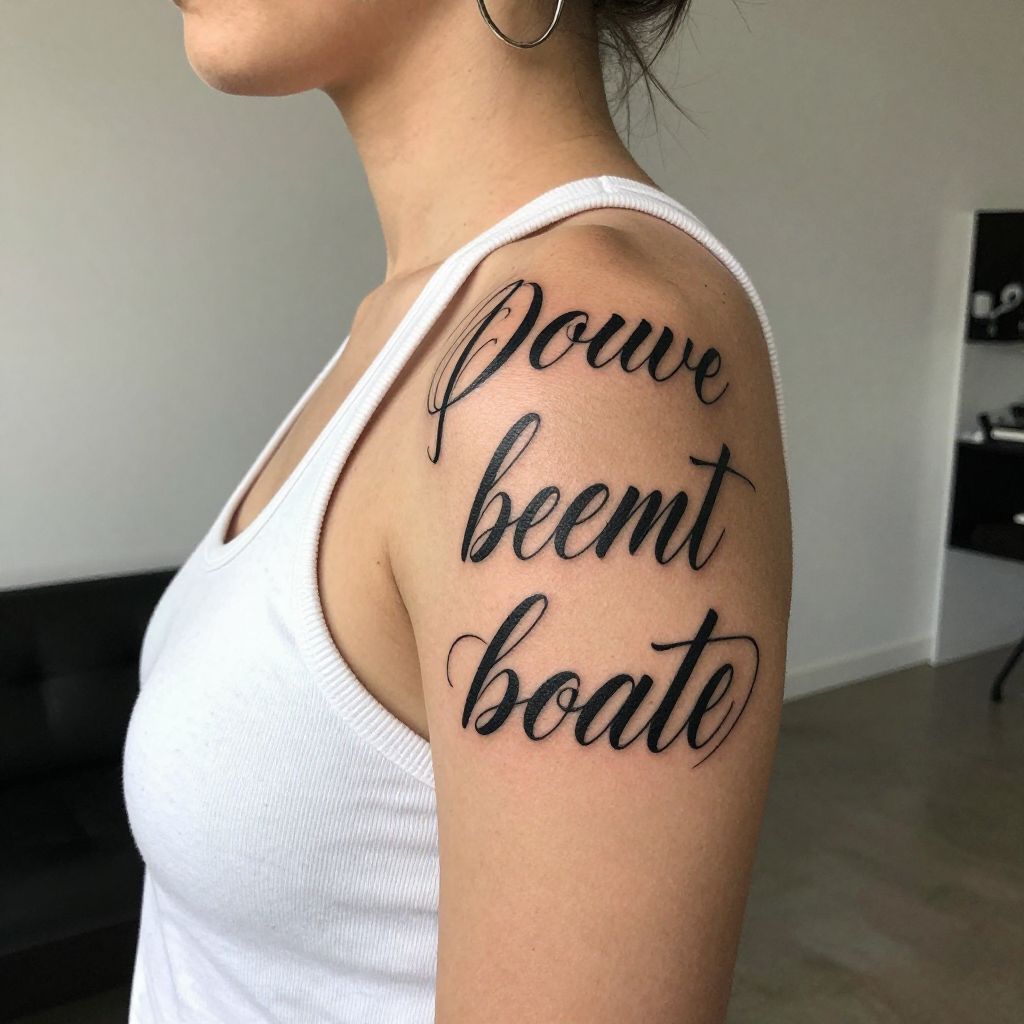 Bold Script Quote