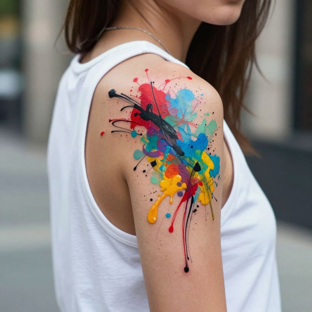 Abstract Splash of Color