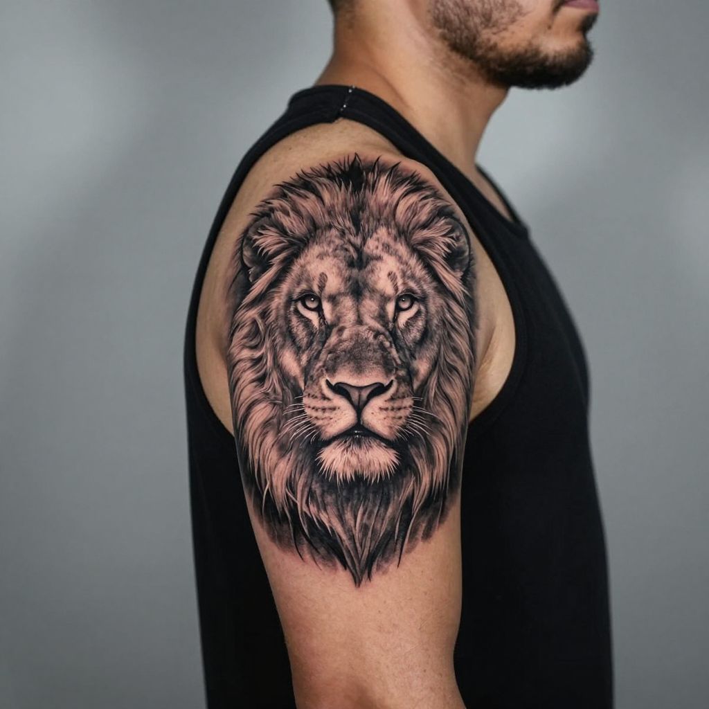 Fierce Lion Portrait