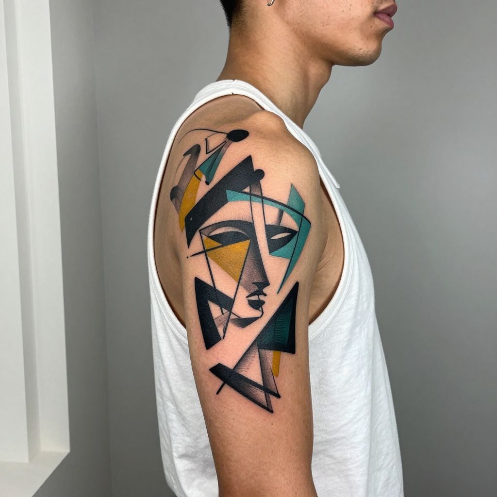 Abstract Cubist Shapes