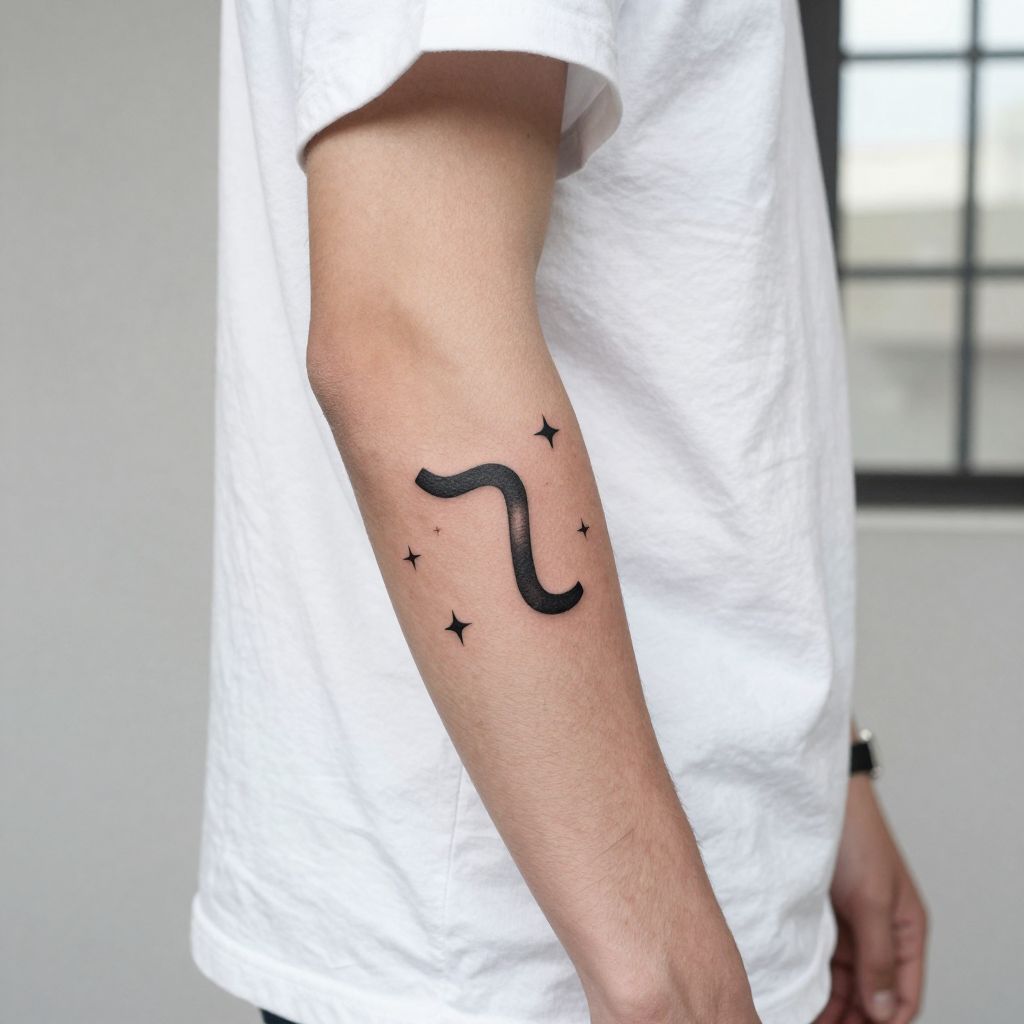 Zodiac Sign with Moon and Stars