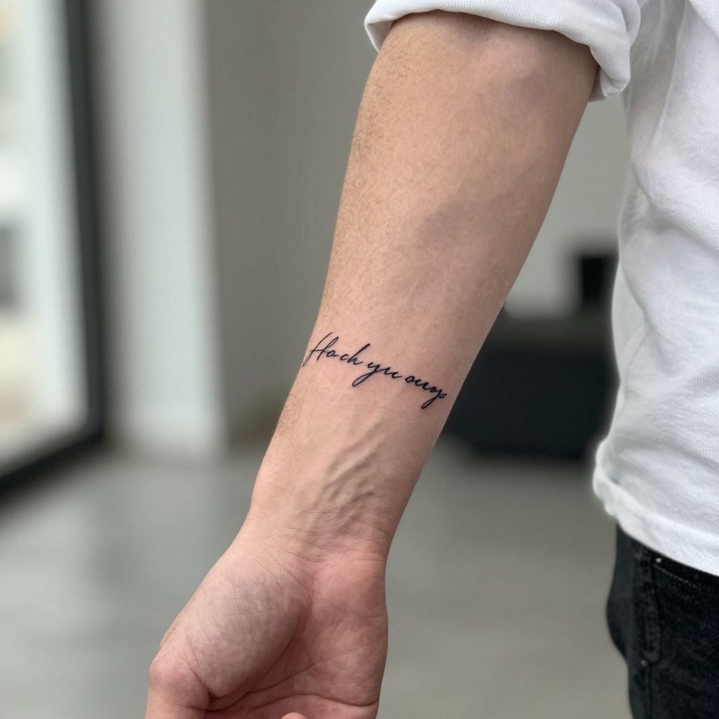 Quote or Saying in Son’s Handwriting