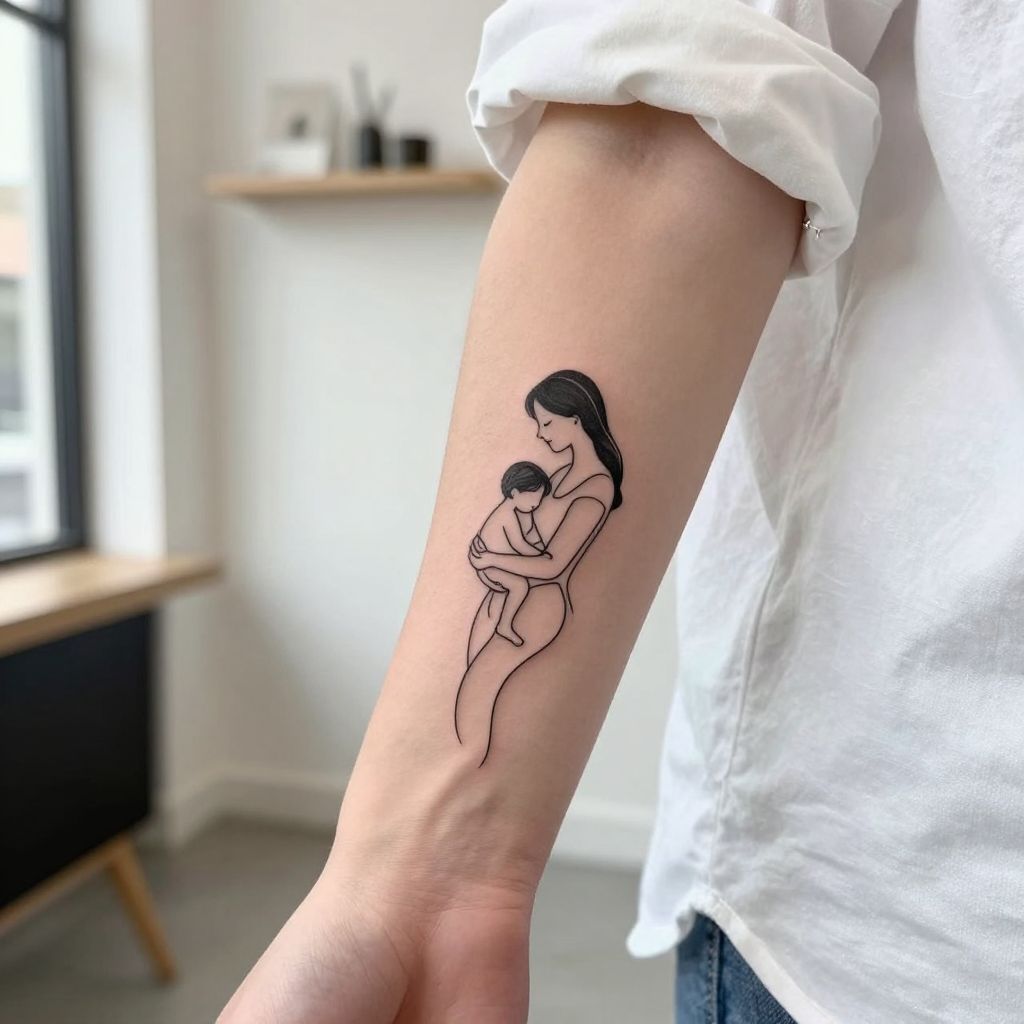 Minimalist Line Art Silhouette
