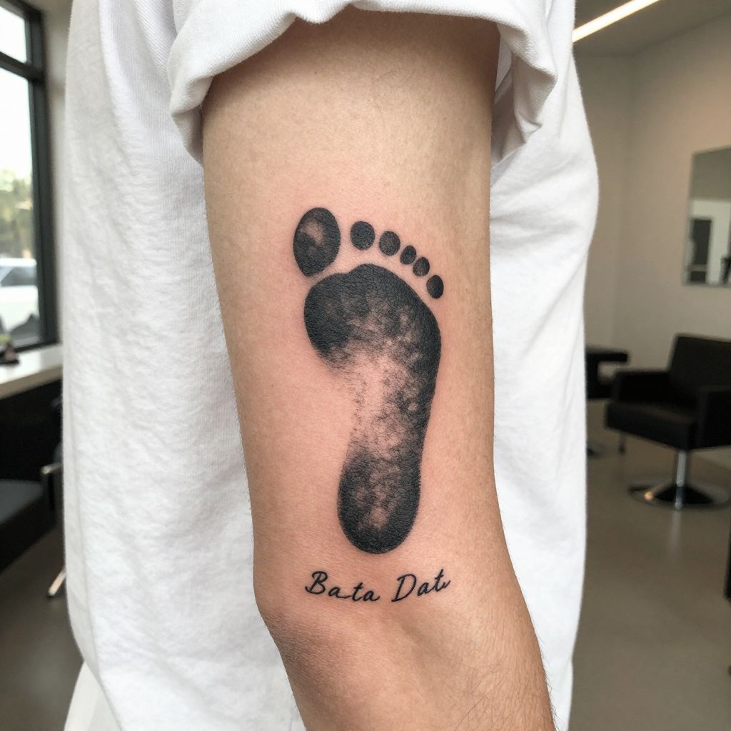 Footprint or Handprint Tattoo