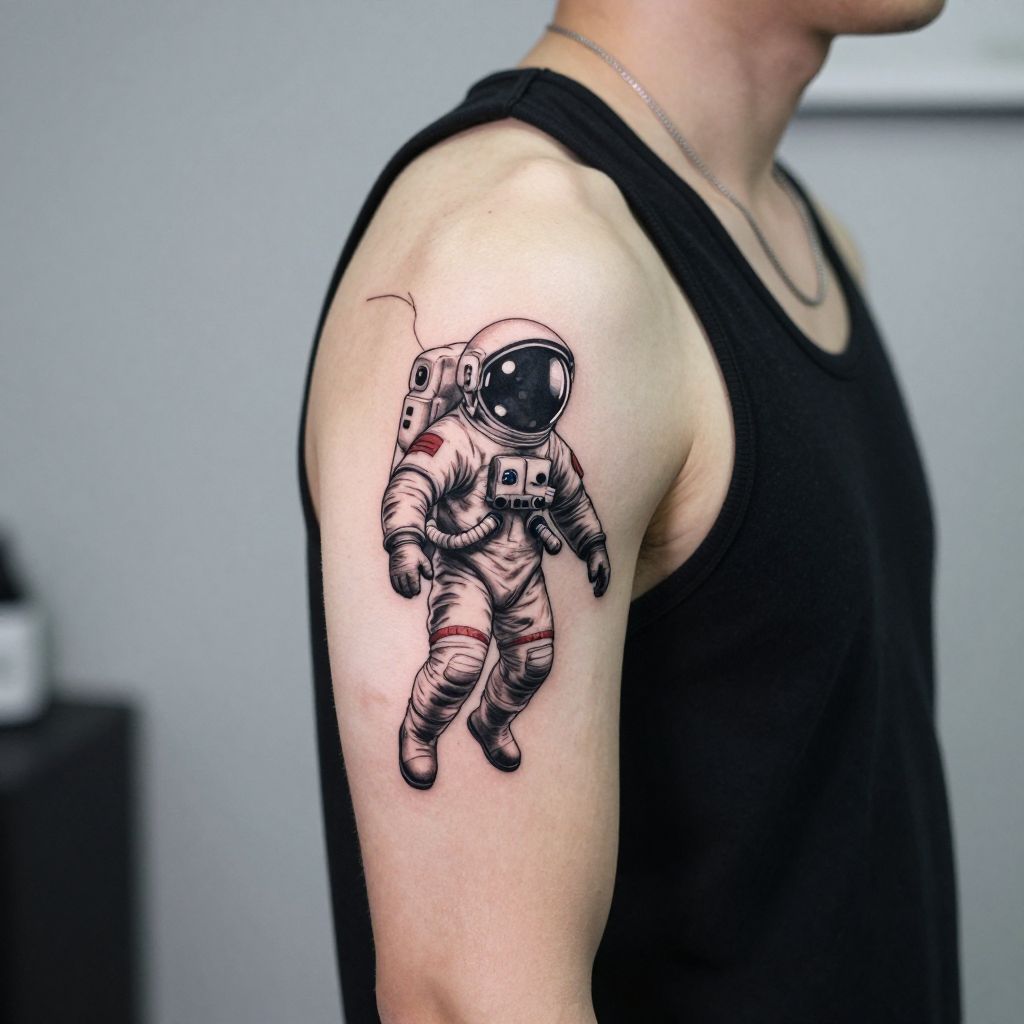 Astronaut Exploring