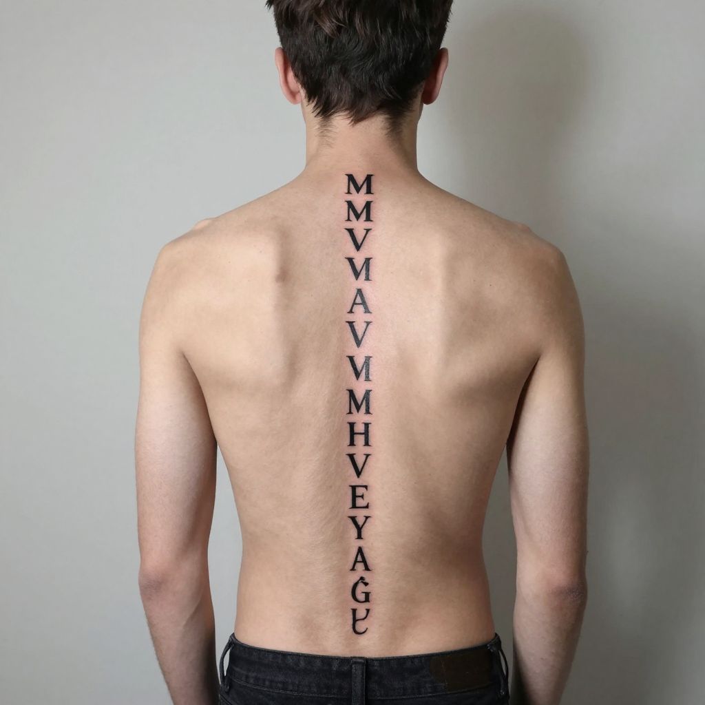 Roman Numeral Spine Date