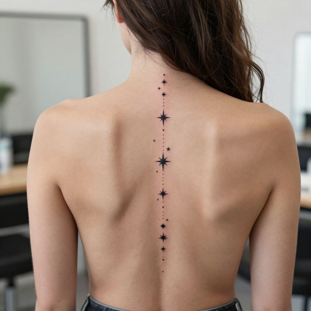 Minimalist Spine Star Line