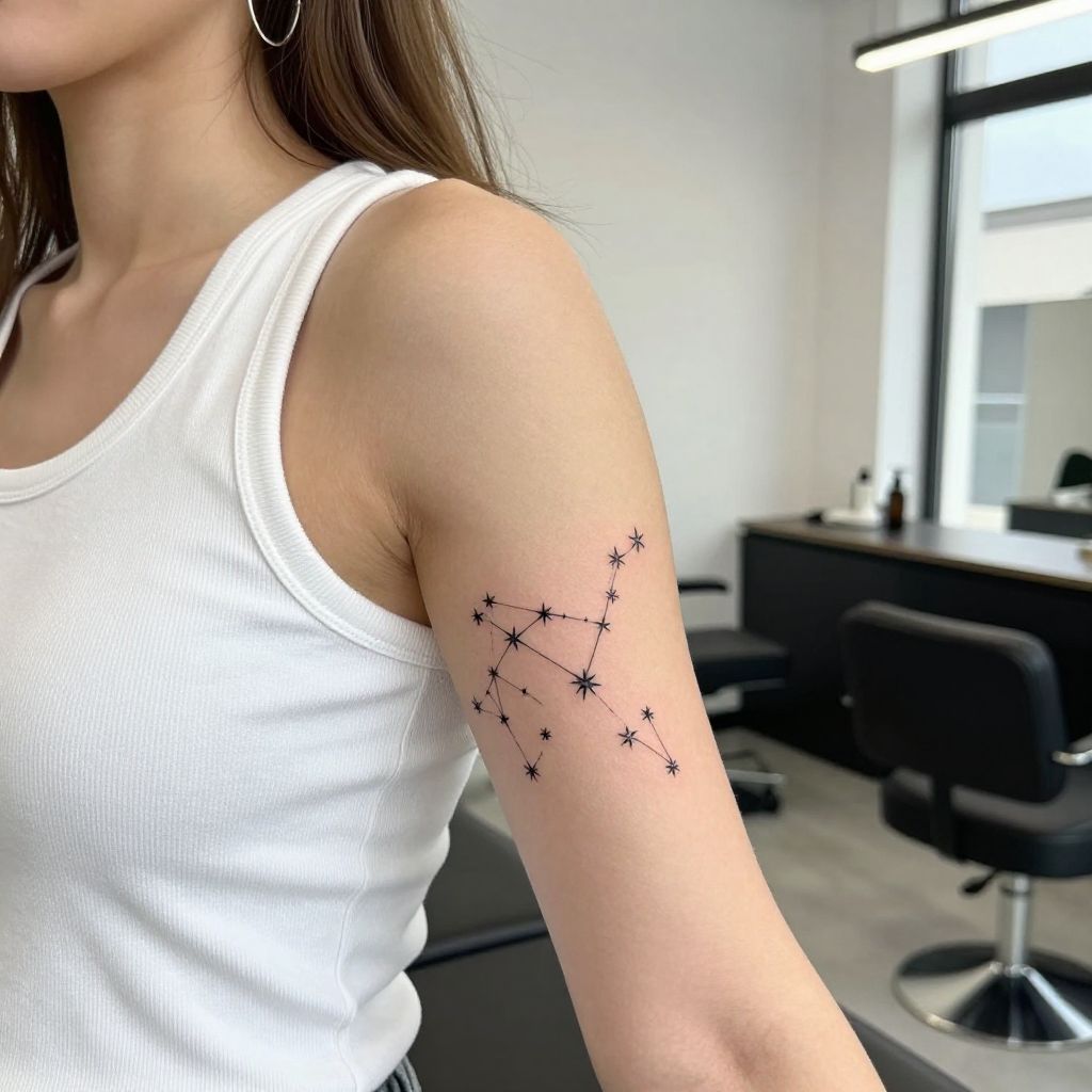 Star Cluster With Constellations