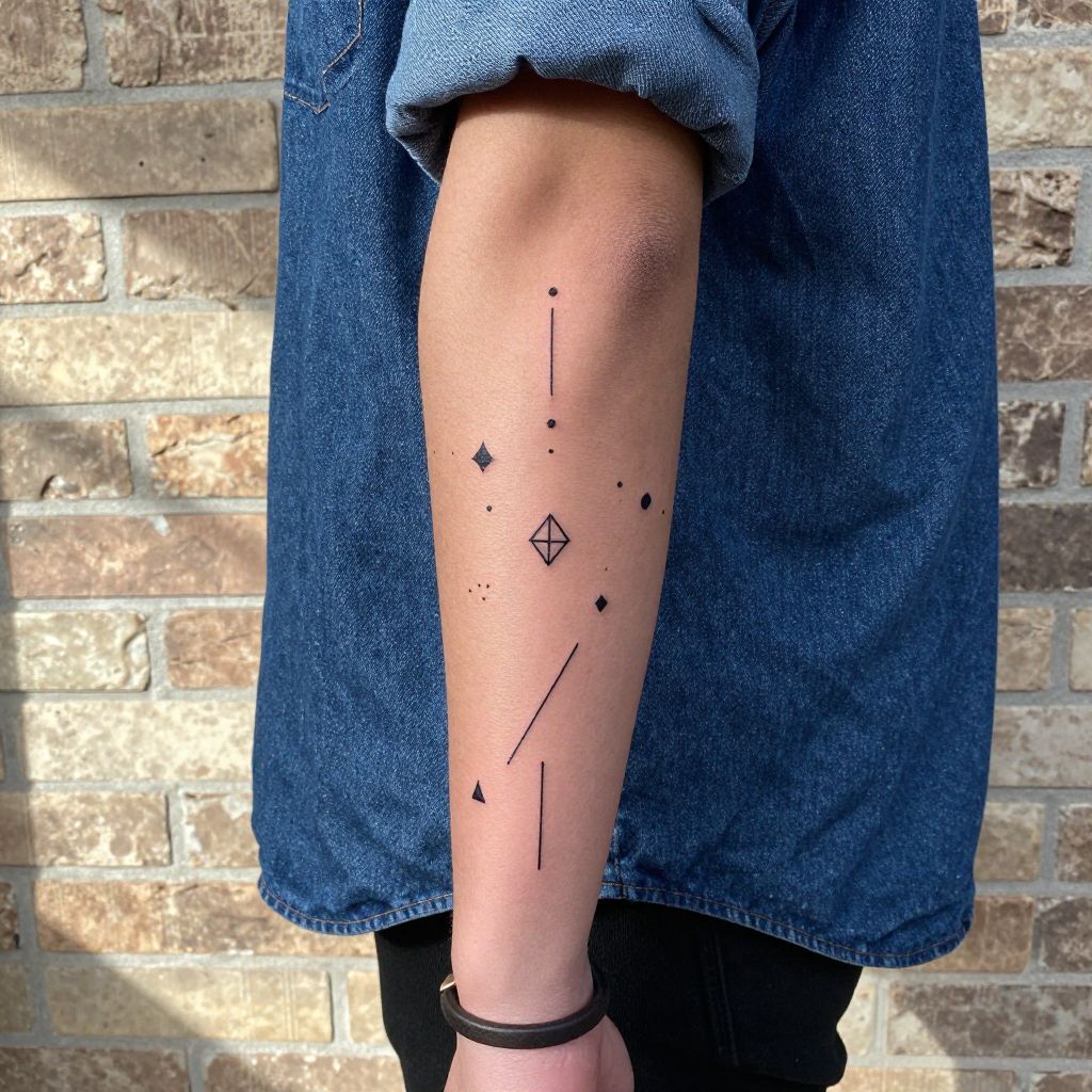 tattoo filler ideas small geometric shapes