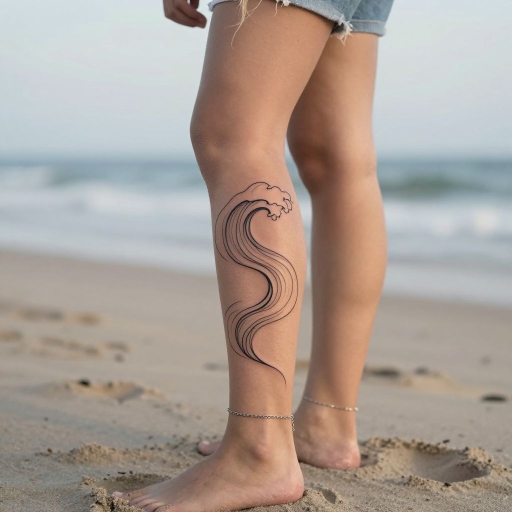 Abstract Wave Lines