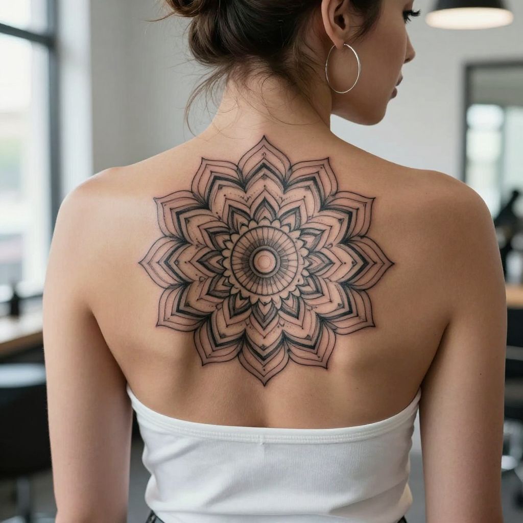 Outline Mandala Design