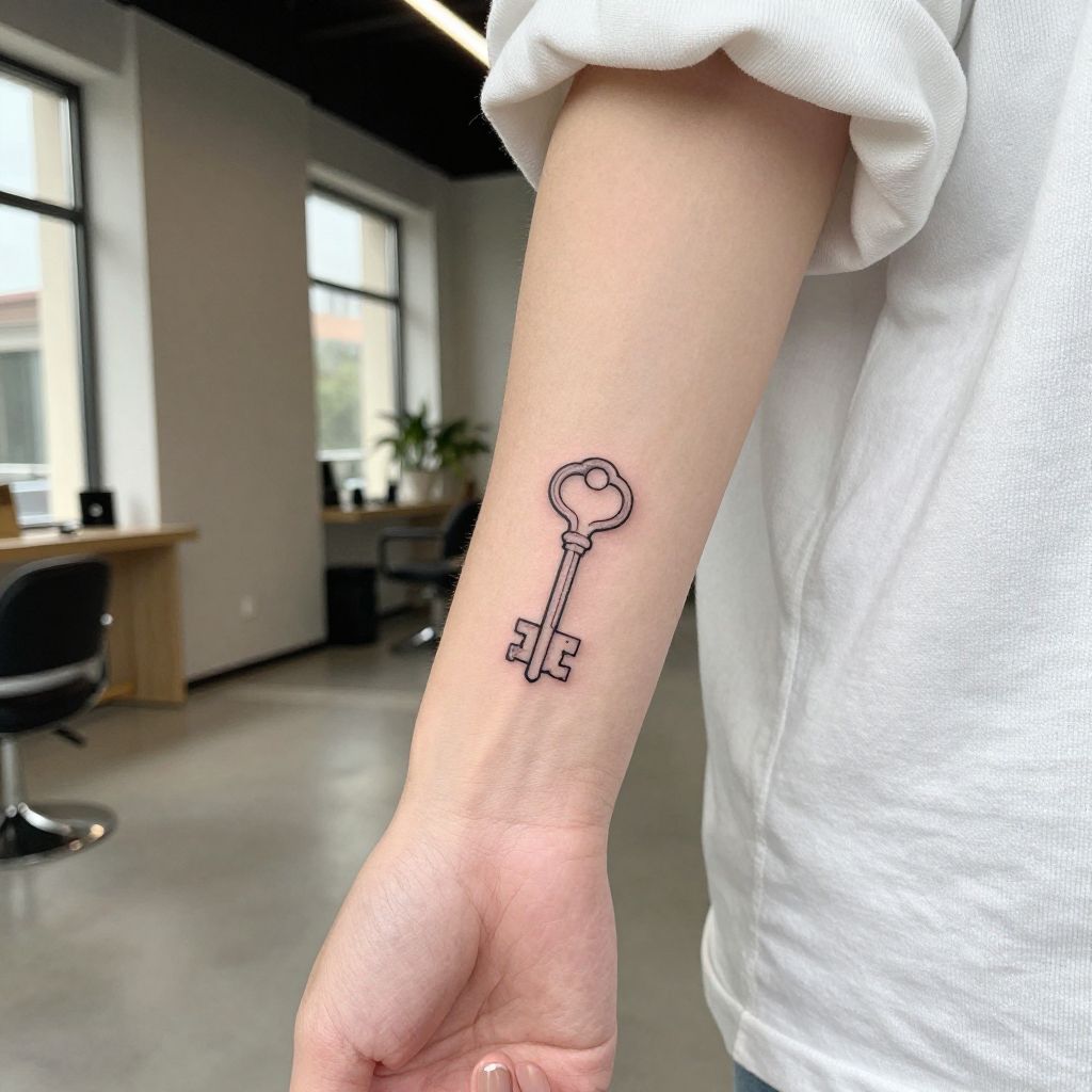 Outline Key and Lock