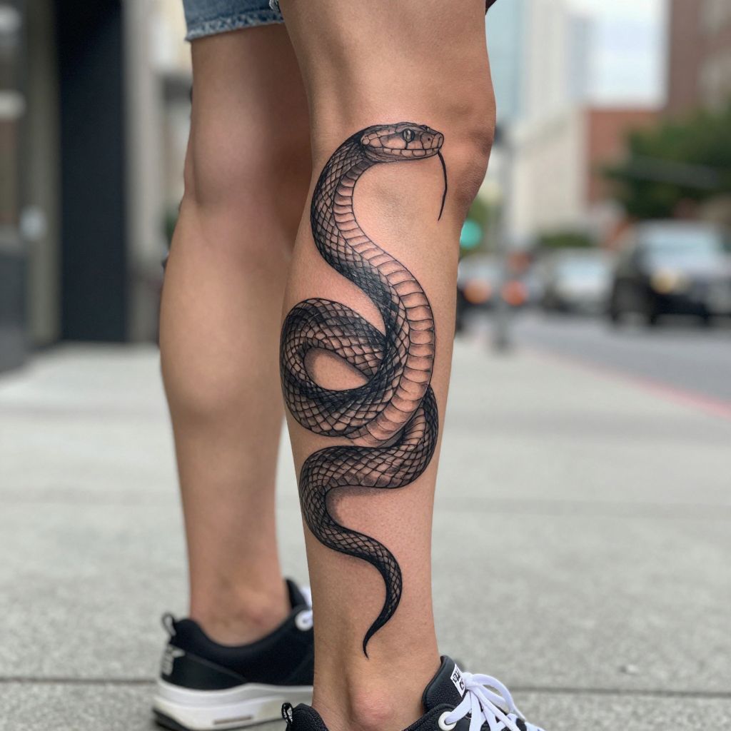 tattoo placement ideas calf wraparound piece