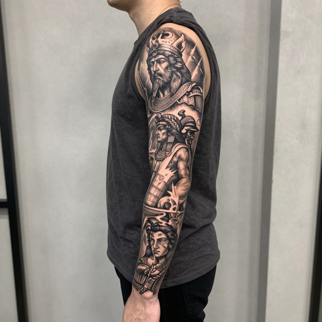 Mythology inspired sleeve