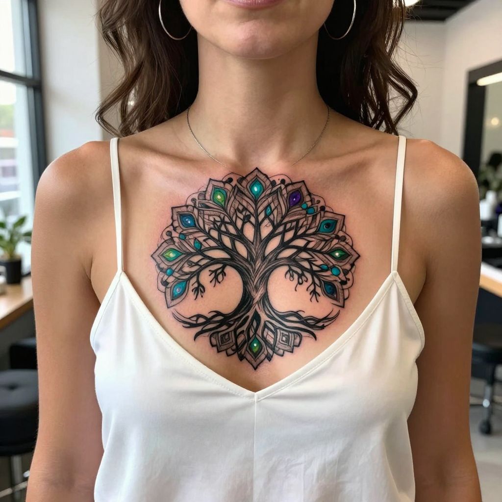 Tree of Life Mandala Fusion