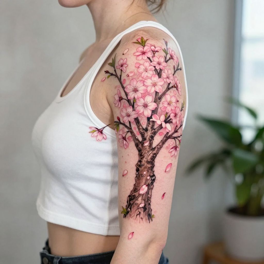 Blossoming Cherry Tree