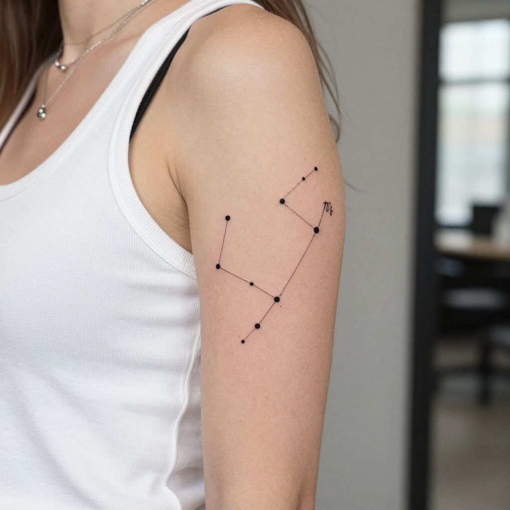 Virgo Constellation With Fine Stars