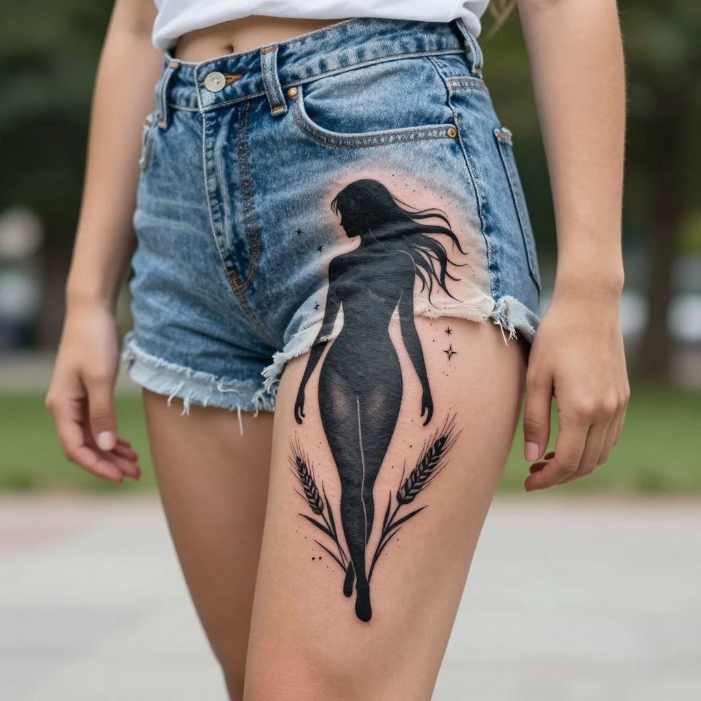 Virgo Maiden Silhouette